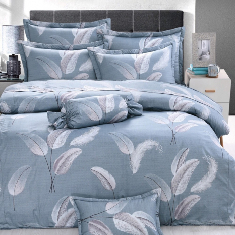 Євро-максі набір постільної білизни 200*220 із Бязі "Gold" з простирадлом на резинці №145005 Черешенка™