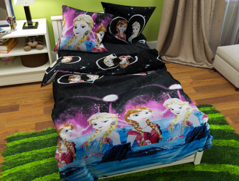 Полуторный набор постельного белья 150*220 из Бязи "Gold" №167661 Черешенка™