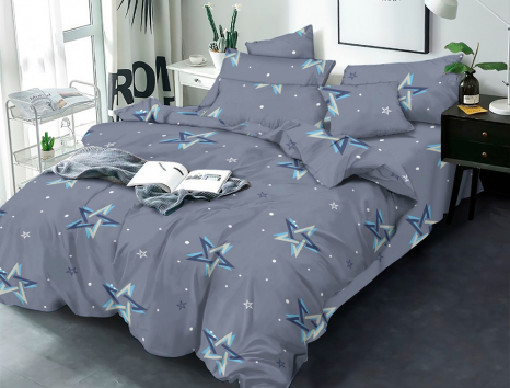 Тканина для постільної білизни Бязь "Gold" Lux GL3664grey