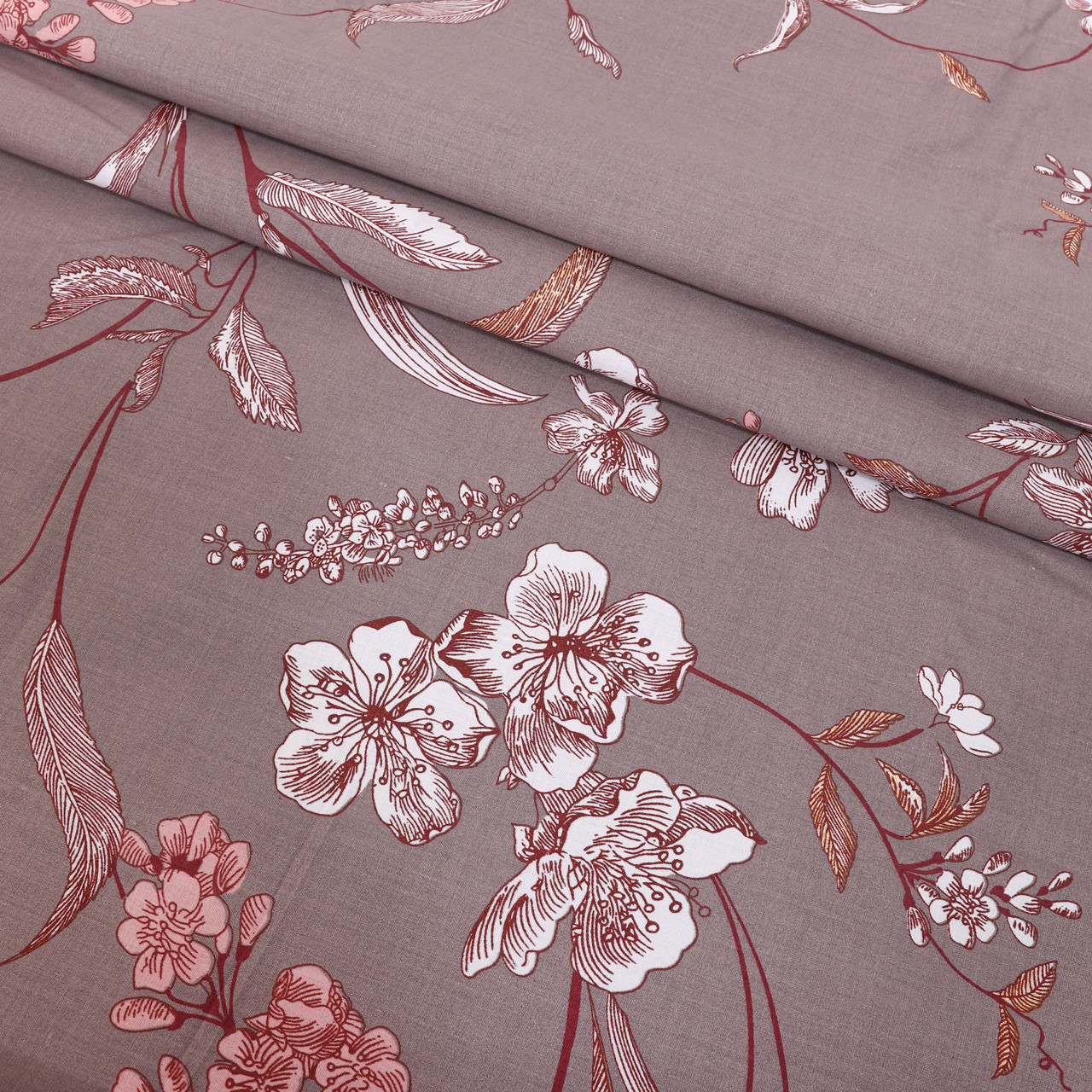 Ткань для постельного белья Бязь "Gold" Lux "Милые цветы GL1468 (A+B) - (50м+50м)