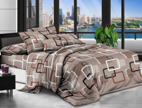 Семейный набор хлопкового постельного белья из Бязи "Gold" №157567 Черешенка™