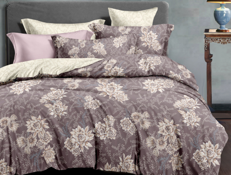 Сімейний набір постільної білизни із Сатину №601AB Черешенка™