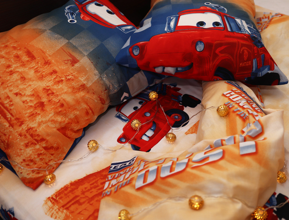 Полуторный набор постельного белья 150*220 из Ранфорса №17777 Черешенка™