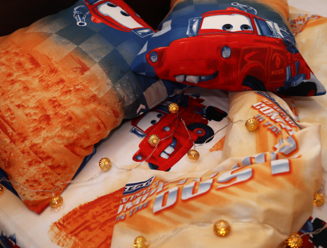 Полуторный набор постельного белья 150*220 из Ранфорса №17777 Черешенка™