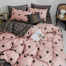 Тканина для постільної білизни Бязь "Gold" Lux "Символіка кохання" GL1683 (A+B) - (50м+50м)