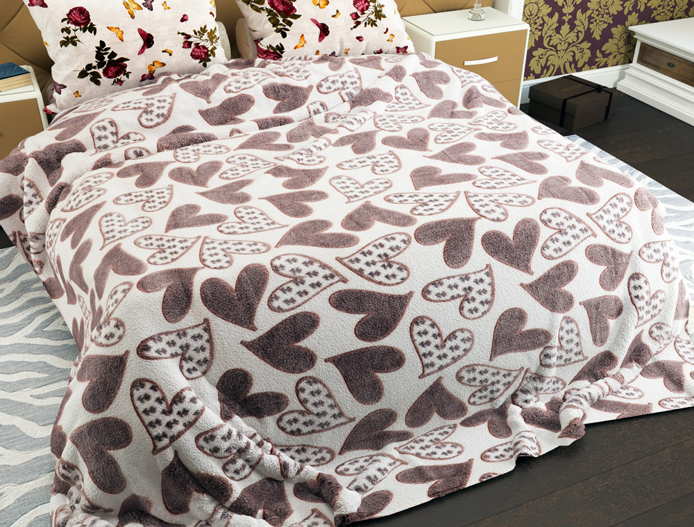 Двоспальний флісовий плед №33374