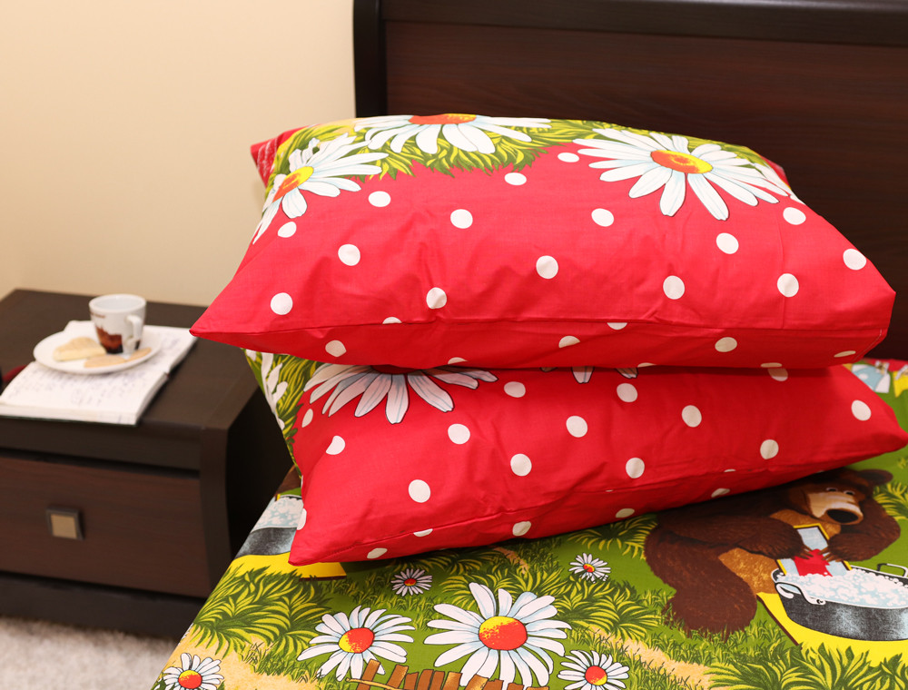 Полуторный набор постельного белья 150*220 из Бязи "Gold" №16522 Черешенка™