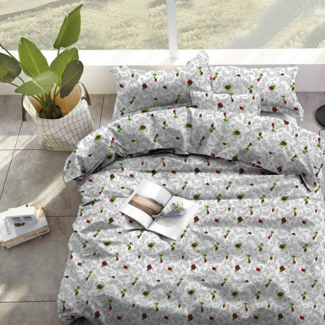 Тканина для постільної білизни Бязь "Gold" "Гарний принт з дрібних квітів" GLL13157original