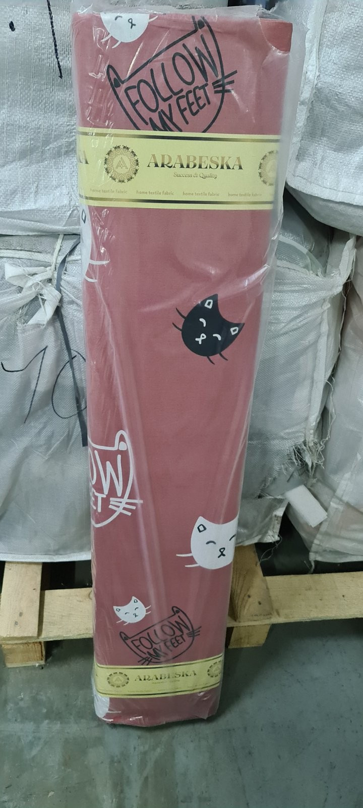 Ткань для постельного белья Бязь "Gold" Lux GL3461red-A