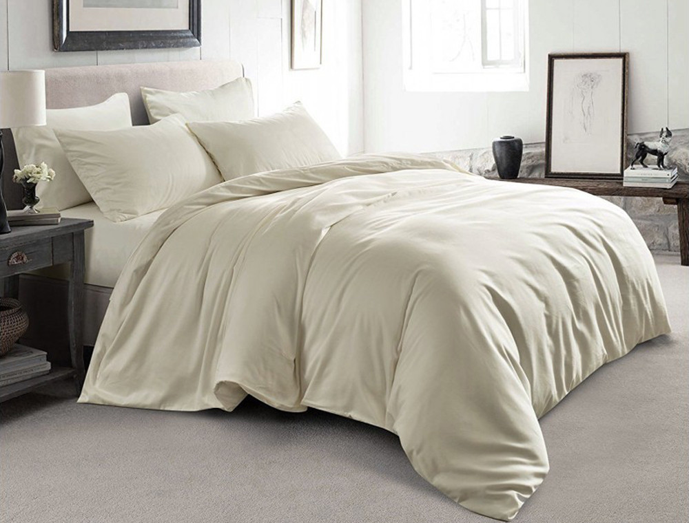 Семейный набор хлопкового постельного белья из Бязи "Gold" с простынью на резинке №141023 Черешенка™