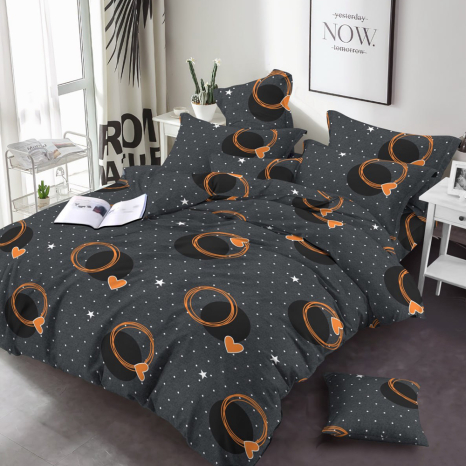 Тканина для постільної білизни Бязь "Gold" Lux GL38101grey