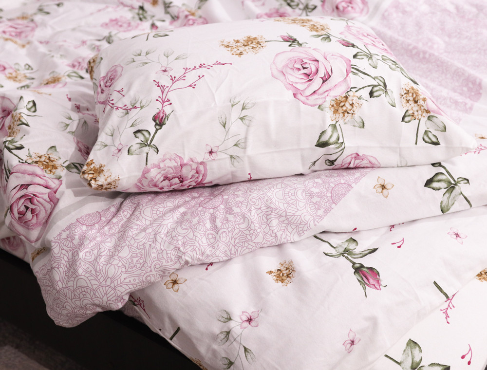 Полуторний набір постільної білизни 150*220 з Фланелі №954072 Черешенка™