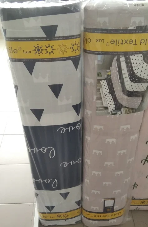 Ткань для постельного белья Бязь "Gold" Lux "Король любви" GL1392 (A+B) - (50м+50м)