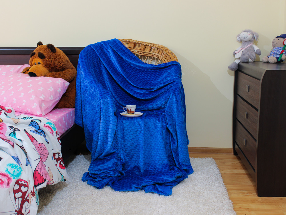 Євро-максі покривало-плед "принт Сіточка" (230*200) - 22211