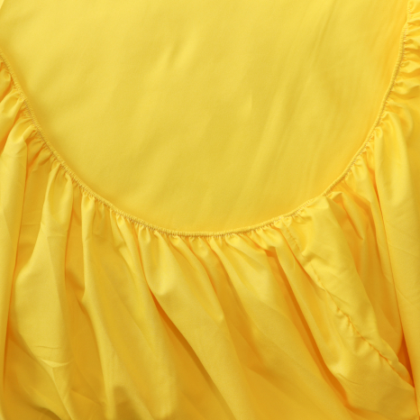 Простирадло на резинці (180*200*25) однотонне жовте №8580