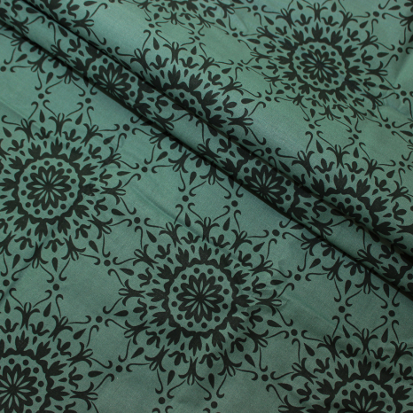 Тканина для постільної білизни Бязь "Gold" Lux "Вензельне сонце" GL1023B