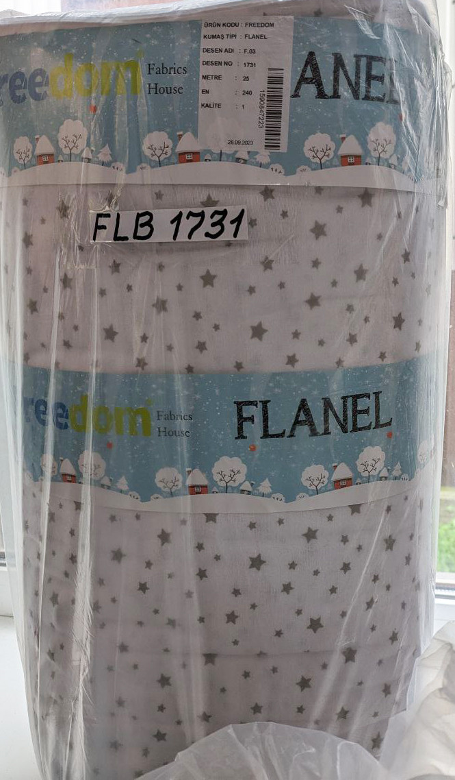 Тканина для постільної білизни Фланель (байка) дитяча FLB1731 (25м)