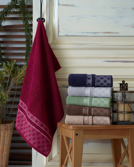 Комплект махрових банних рушників CESTEPE STAR (140*70)