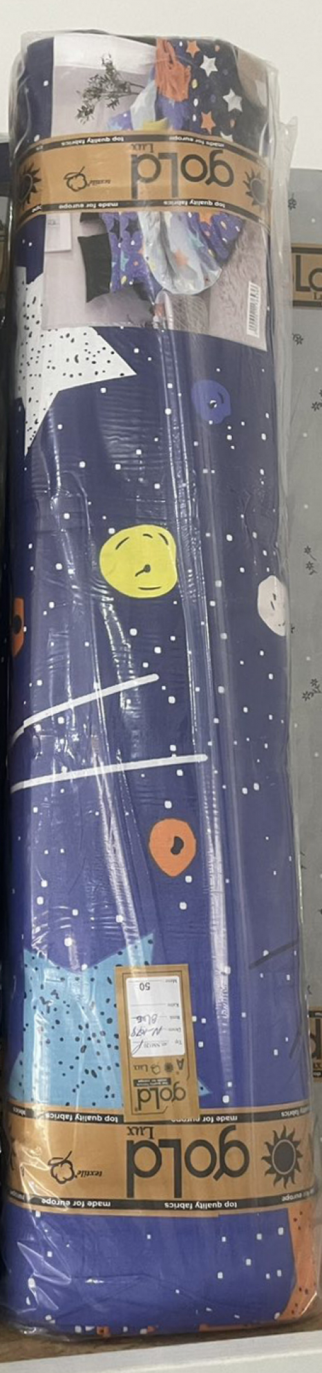 Тканина для постільної білизни Бязь "Gold" Lux GL3362-blue