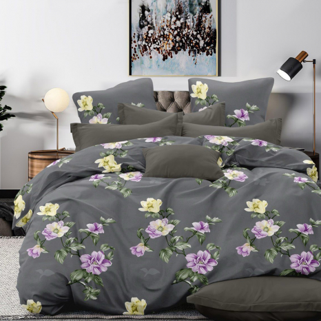 Тканина для постільної білизни Бязь "Gold" Lux GL36200grey