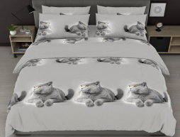 Двоспальний набір постільної білизни 180*220 із полікотону №204058 Черешенька™