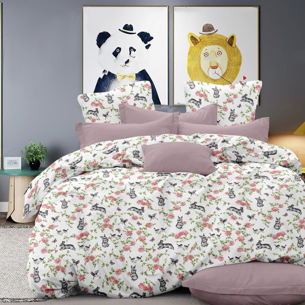 Тканина для постільної білизни Бязь "Gold" Lux дитяча GL16680grey