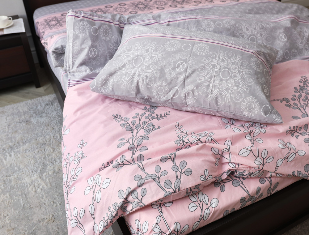 Полуторный набор постельного белья 150*220 из Бязи "Gold" №15506 Черешенка™