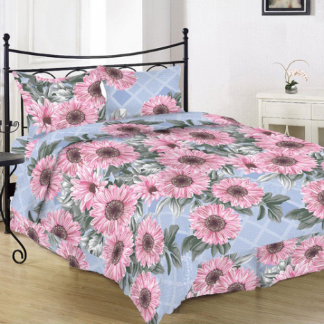 Ткань для постельного белья Бязь "Gold" Lux "Доброе утро цветы" GL3927