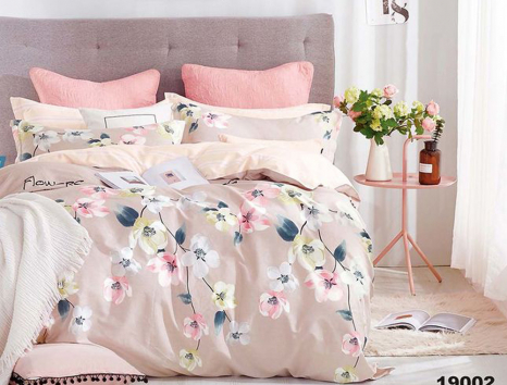 Полуторний набір постільної білизни 150*220 із Бязі "Gold" №15512 Черешенка™