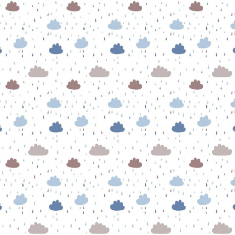 Ткань для постельного белья Фланель (байка) детcкая FLB1056blue