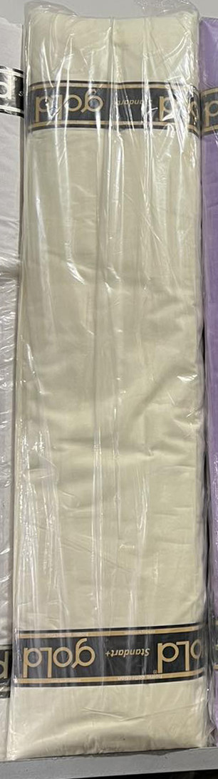 Тканина для постільної білизни Бязь "Gold" Lux однотонна GL001Cream (50м)