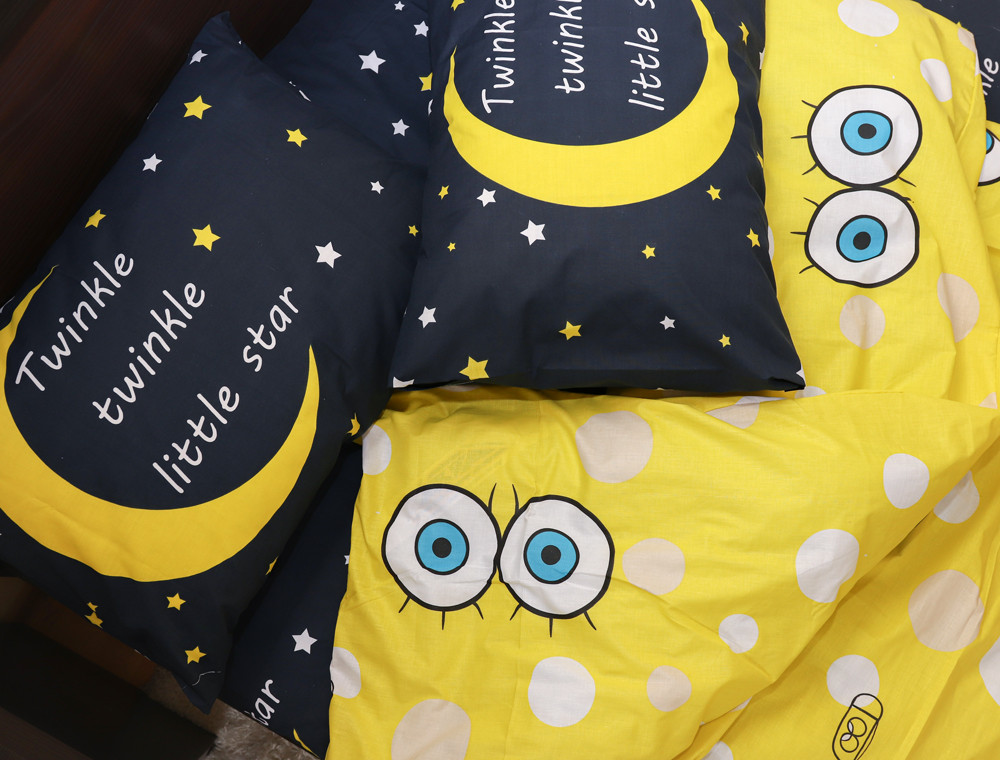 Полуторний набір постільної білизни 150*220 із Бязі "Gold" №164447AB Черешенка™