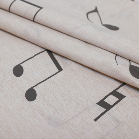 Тканина для постільної білизни Бязь "Gold" Lux "Просто музика" GL1541 (A+B) - (50м+50м)