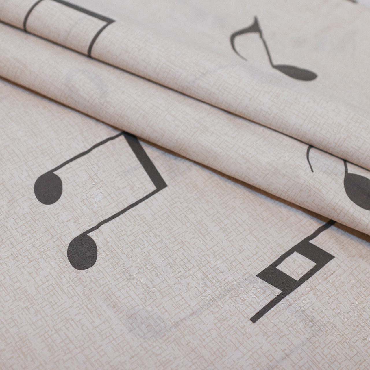 Тканина для постільної білизни Бязь "Gold" Lux "Просто музика" GL1541 (A+B) - (50м+50м)