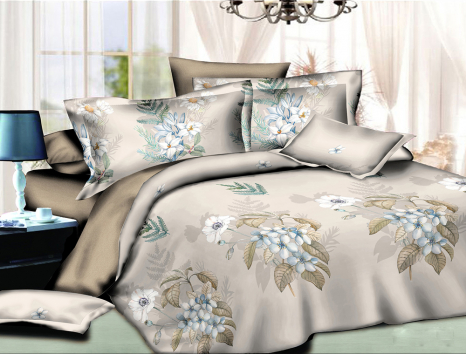 Полуторный набор постельного белья 150*220 из Ранфорса №89124AB Черешенка™