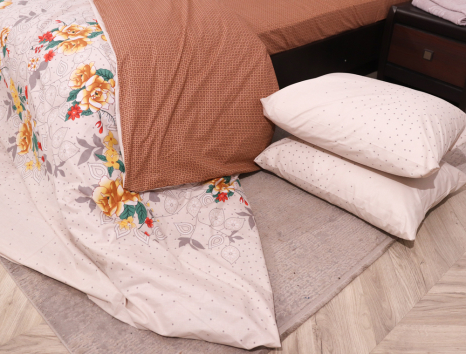 Семейный набор хлопкового постельного белья из Бязи "Gold" №153116АВ Черешенка™