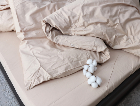 Двоспальний набір постільної білизни 180*220 із Сатину №14-1209-ST Черешенка™