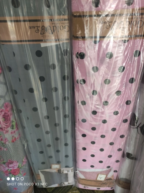 Ткань для постельного белья Бязь "Gold" Lux "Всеми любимый горошек" GL1624 (A+B) - (50м+50м)