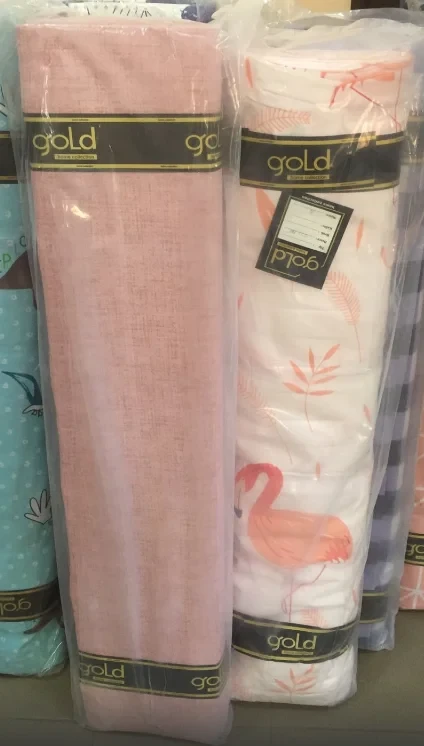 Тканина для постільної білизни Бязь "Gold" Lux "Фламінго" GL1267 (A+B) - (50м+50м)