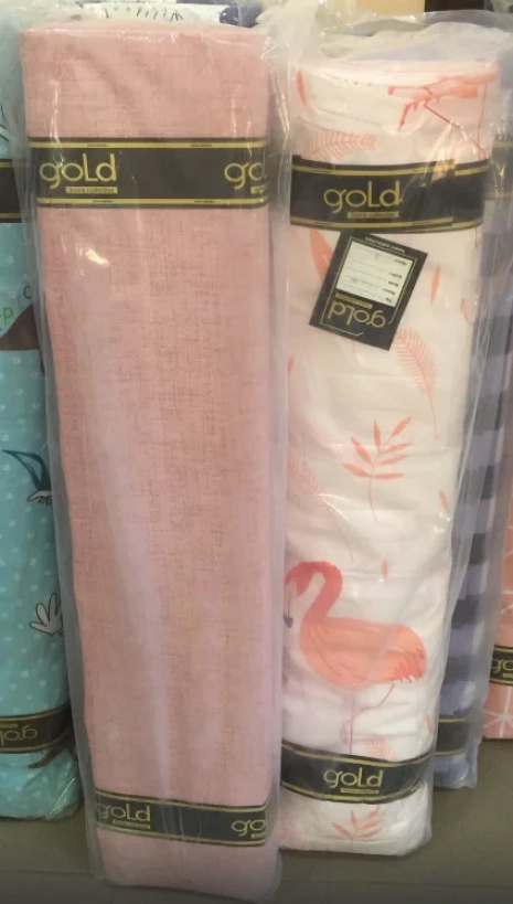 Тканина для постільної білизни Бязь "Gold" Lux "Фламінго" GL1267 (A+B) - (50м+50м)