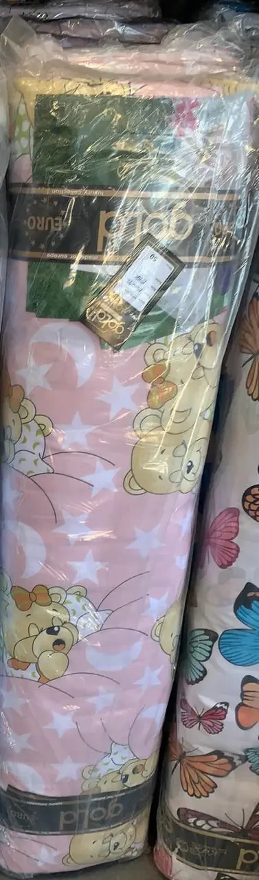 Ткань для постельного белья Бязь "Gold" Lux детская GLB0292pink