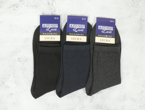 Чоловічі шкарпетки Житомир Luxe Lycra (27-29) №ZLL6002