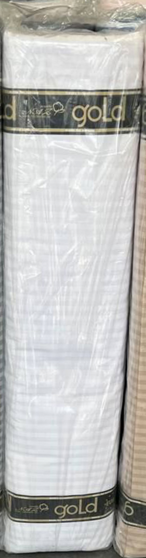 Тканина для постільної білизни Бязь "Gold" Lux однотонна в смужку GL0905 (50м)