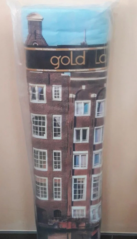 Тканина для постільної білизни Бязь "Gold" Lux "Щастя – це подорож" GL810