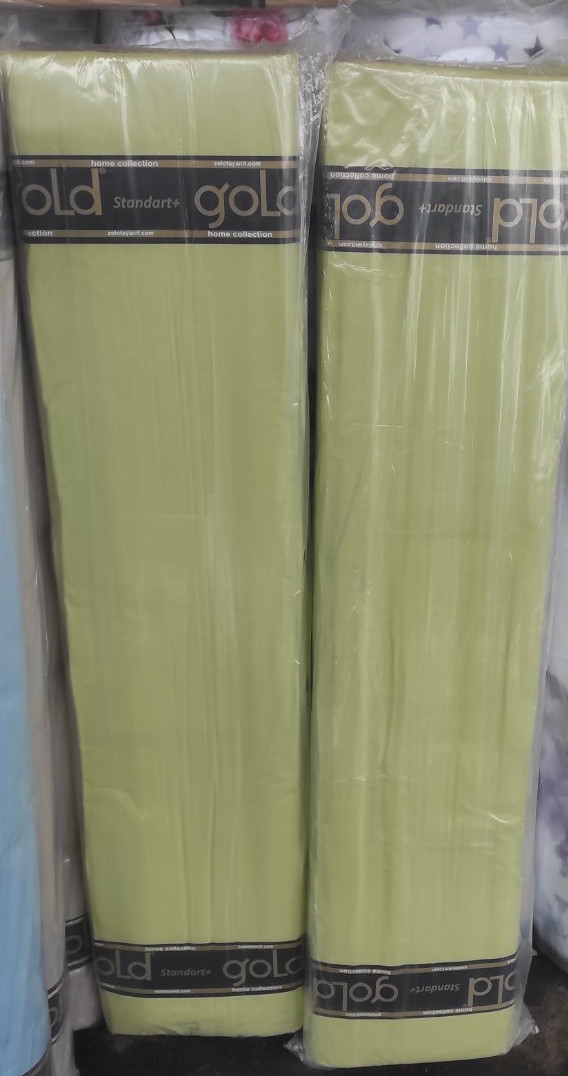 Ткань для постельного белья Бязь "Gold" Lux однотонная GLTON98Green (50м)