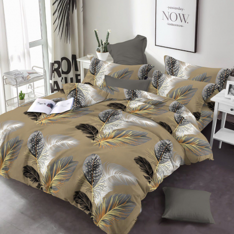 Тканина для постільної білизни Бязь "Gold" Lux GL17080beige