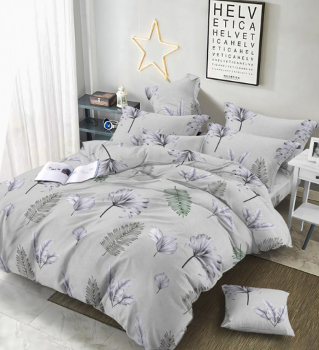 Ткань для постельного белья Бязь "Gold" Lux GL010gray