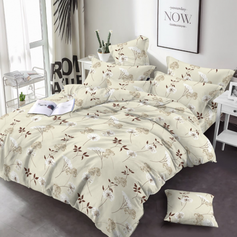 Тканина для постільної білизни Бязь "Gold" Lux GL1735beige