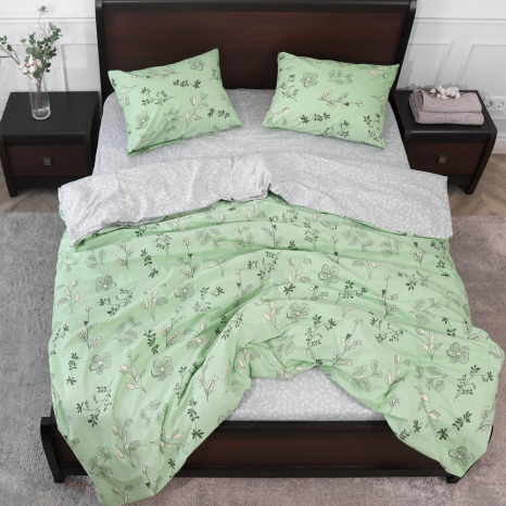 Семейный набор хлопкового постельного белья из Бязи "Gold" №151843АВ Черешенка™