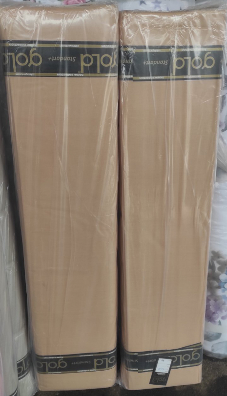 Тканина для постільної білизни Бязь "Gold" Lux однотонна GLTON91Beige (50м)